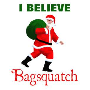 Santa Claus - Bagsquatch Photo Sculpture Magnet