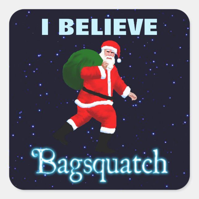 Santa Claus - Bagsquatch Square Sticker (Front)