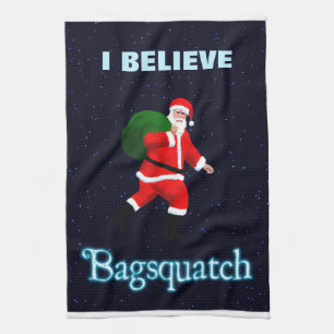 Santa Claus - Bagsquatch Tea Towel