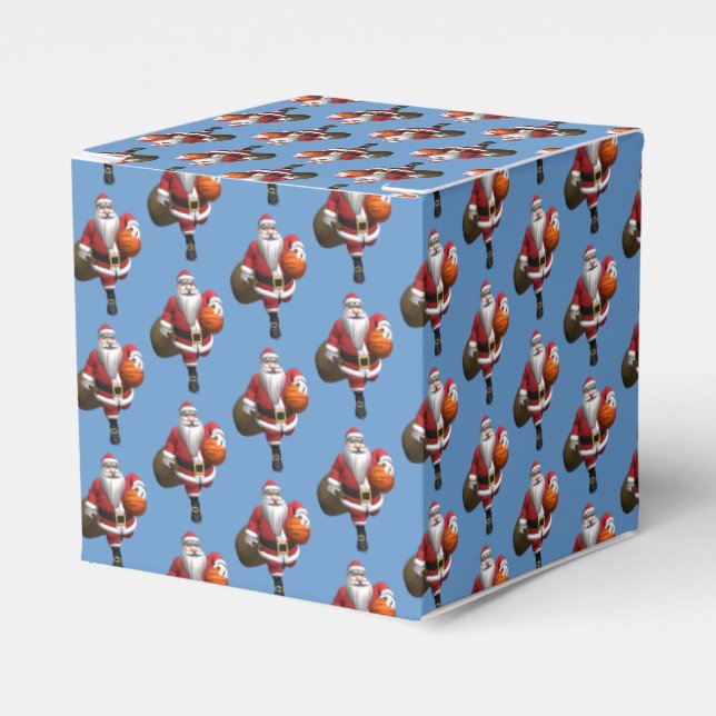 Santa Claus Basketball Player Favour Box (Front Side)
