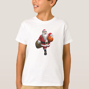 Santa Claus Basketball Player T-Shirt