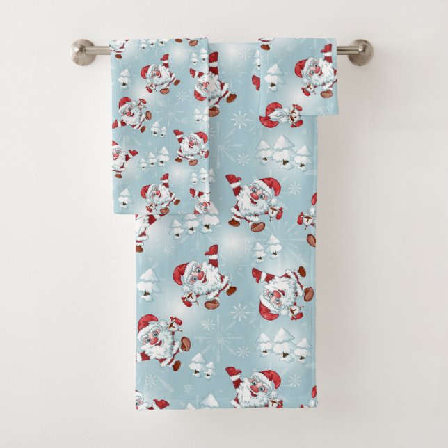 Santa Claus  Bath Towel Set (Insitu)