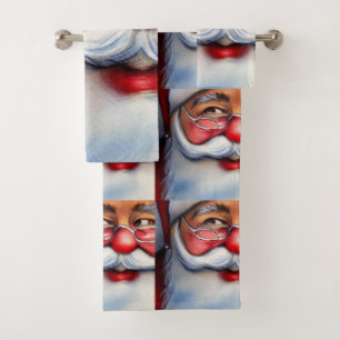 Santa Claus Bath Towel Set