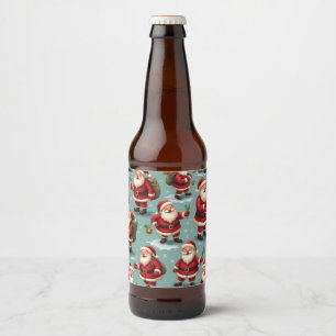 Santa Claus beer bottle interior props (Edit) Beer Bottle Label
