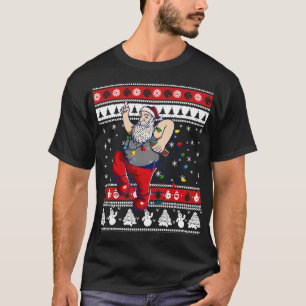 Santa Claus Beer Fairy Lights T-Shirt