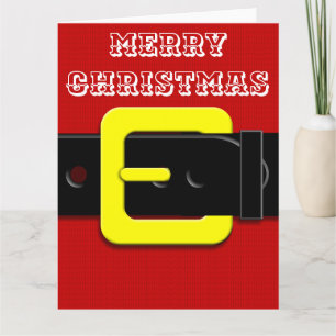 Santa Claus Belt Card