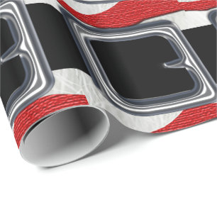Santa Claus Belt Christmas Holiday Design Xmas Wrapping Paper
