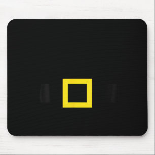 Santa Claus Belt Suit Funny Halloween Christmas Co Mouse Mat