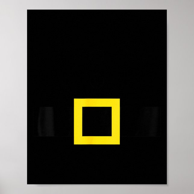 Santa Claus Belt Suit Funny Halloween Christmas Co Poster (Front)