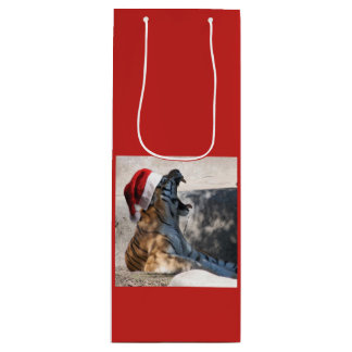 Santa Claus Bengal Tiger Wine Gift Bag