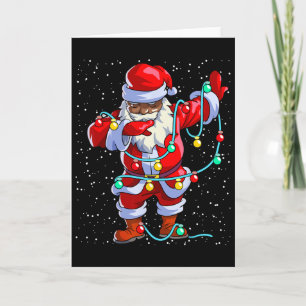 Santa Claus Black Christmas Afro African American  Card