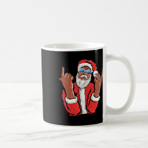 Santa Claus Black Man Christmas Xmas Family Pajama Coffee Mug