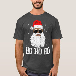 Santa Claus Black Xmas Santa Afro African American T-Shirt