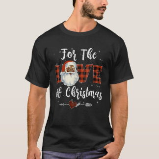 Santa Claus Black Xmas Santa Afro African American T-Shirt