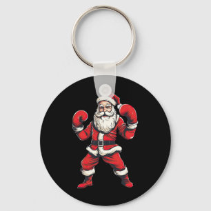 Santa Claus Boxer Boxing Kickboxing Christmas Mart Key Ring