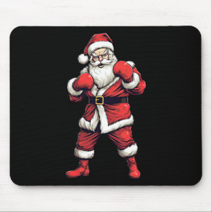 Santa Claus Boxer Boxing Kickboxing Christmas Xmas Mouse Mat