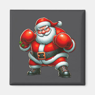 Santa Claus Boxing Player Boxer Merry Christmas Xm Magnet