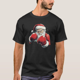 Santa Claus Boxing Santa Claus with Boxing Gloves T-Shirt