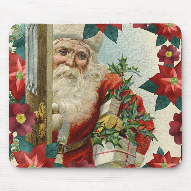 Santa Claus bringing gifts and presents Mouse Mat (Front)