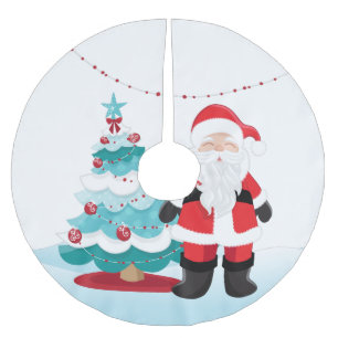 Santa Claus  Brushed Polyester Tree Skirt