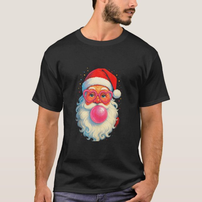Santa Claus Bubble Gum Retro Tank Top (Front)