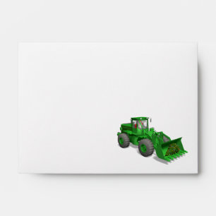 Santa Claus Bulldozer Operator Envelopes