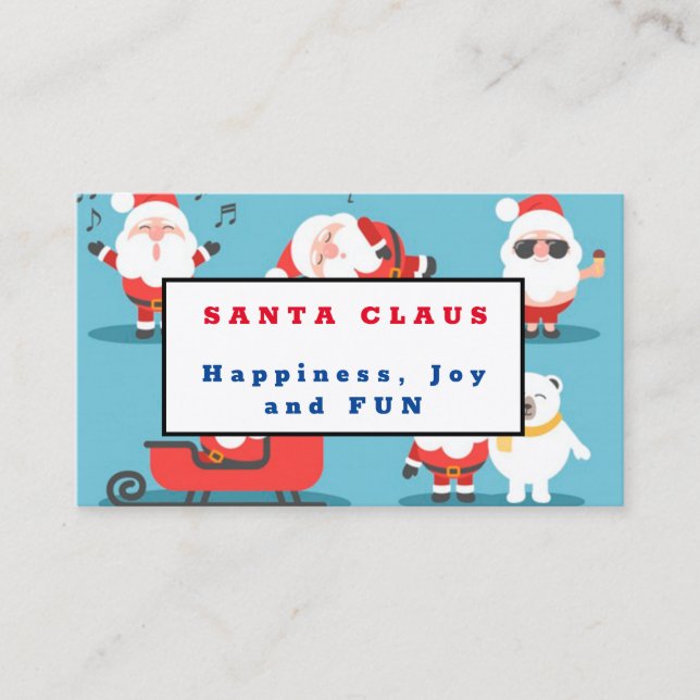 Santa Claus Business Card (Front)