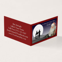 Santa Claus Business Card Folding