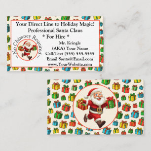 Santa Claus Business Card Holiday Magic