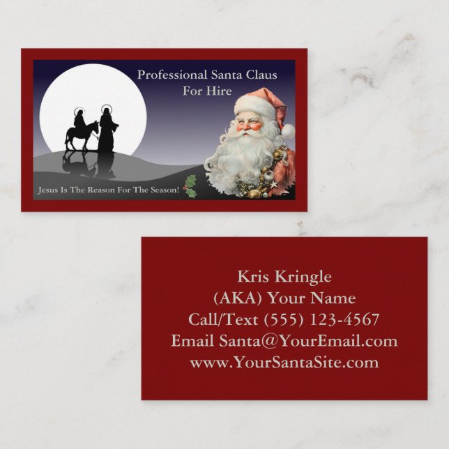 Santa Claus Business Card Mailer (Front/Back)