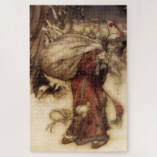 “Santa Claus” by Arthur Rackham Jigsaw Puzzle