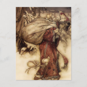 “Santa Claus” by Arthur Rackham Postcard