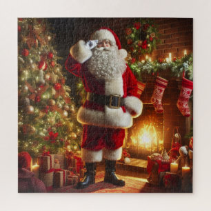 Santa Claus by the Fire Puzzle