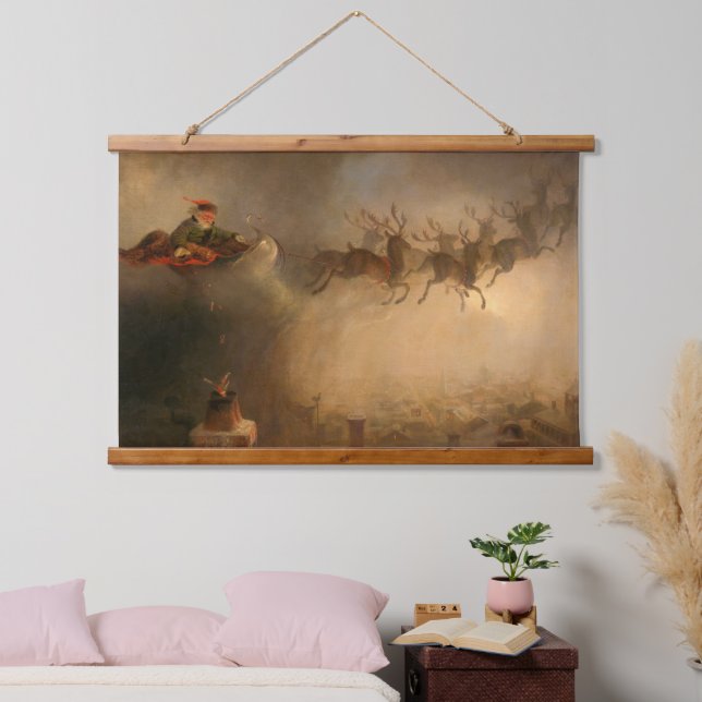 Santa Claus by William Holbrook Beard Hanging Tapestry (Bedroom)