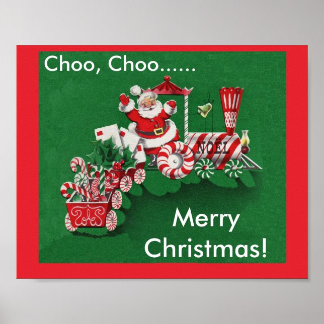 Santa Claus Candy Train Poster (Front)