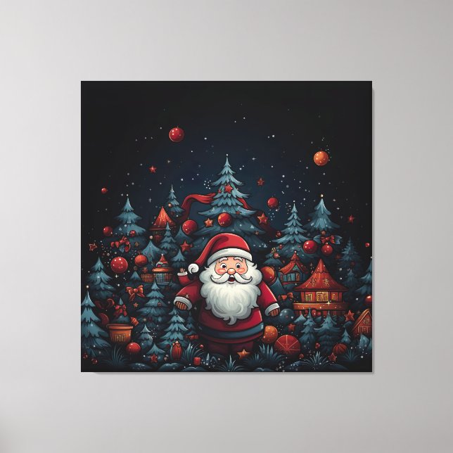 Santa Claus Canvas Print (Front)