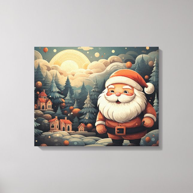 Santa Claus Canvas Print (Front)