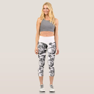 SANTA CLAUS CAPRI YOGA LEGGINGS