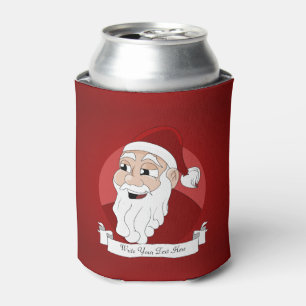 Santa Claus Cartoon Can Cooler