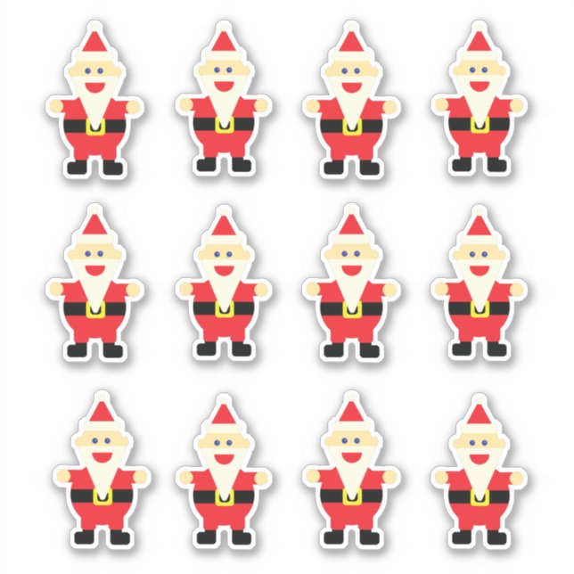 Santa Claus Cartoon Cute Fun Christmas Holiday (Front)