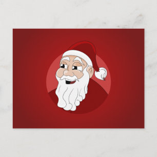 Santa Claus Cartoon Holiday Postcard