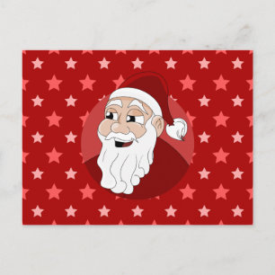Santa Claus Cartoon Holiday Postcard