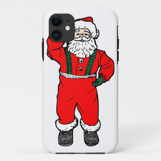 Santa Claus Cartoon Illustration Case-Mate iPhone Case (Back)