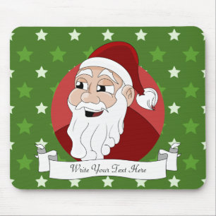 Santa Claus Cartoon Mouse Mat