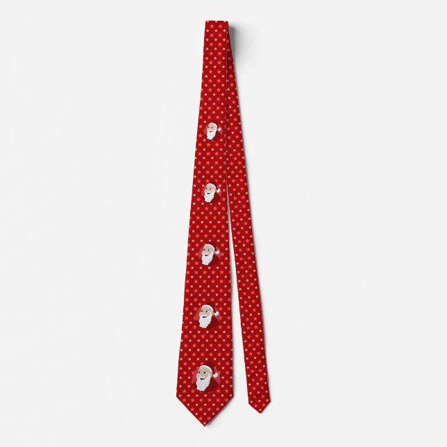 Santa Claus Cartoon Tie (Front)