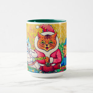 Santa Claus Cat, Louis Wain Mug