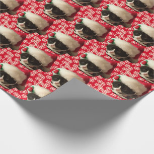 Santa Claus Cat Wrapping Paper