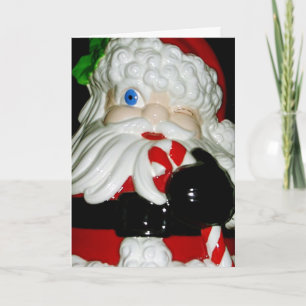 Santa Claus Ceramic Christmas Card