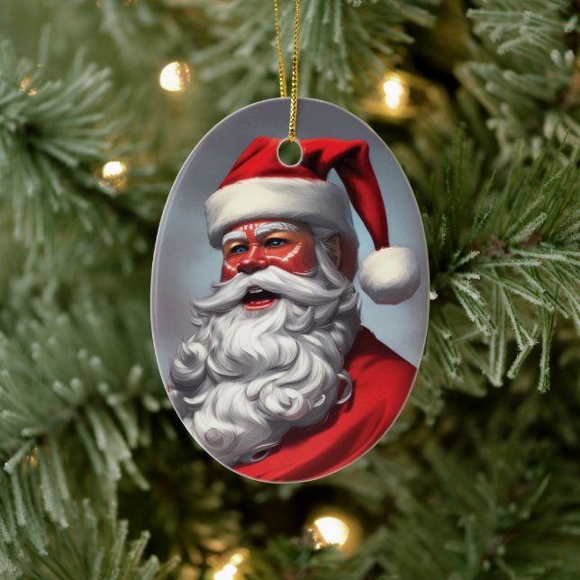 Santa Claus Ceramic Ornament (Tree)