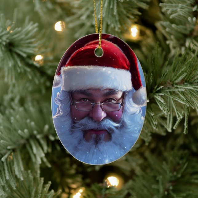 Santa Claus Ceramic Ornament (Tree)